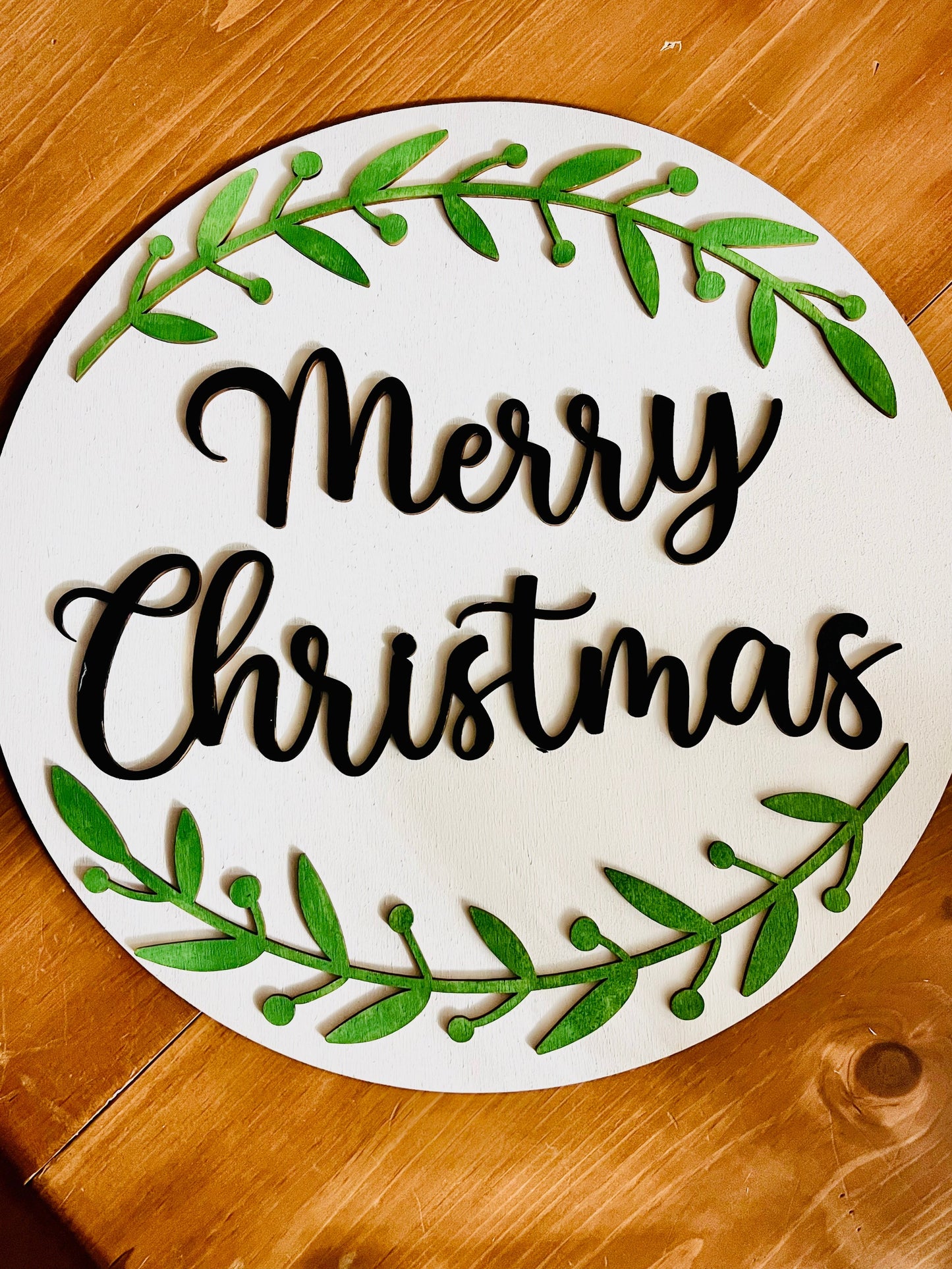 Light Strand Christmas sign