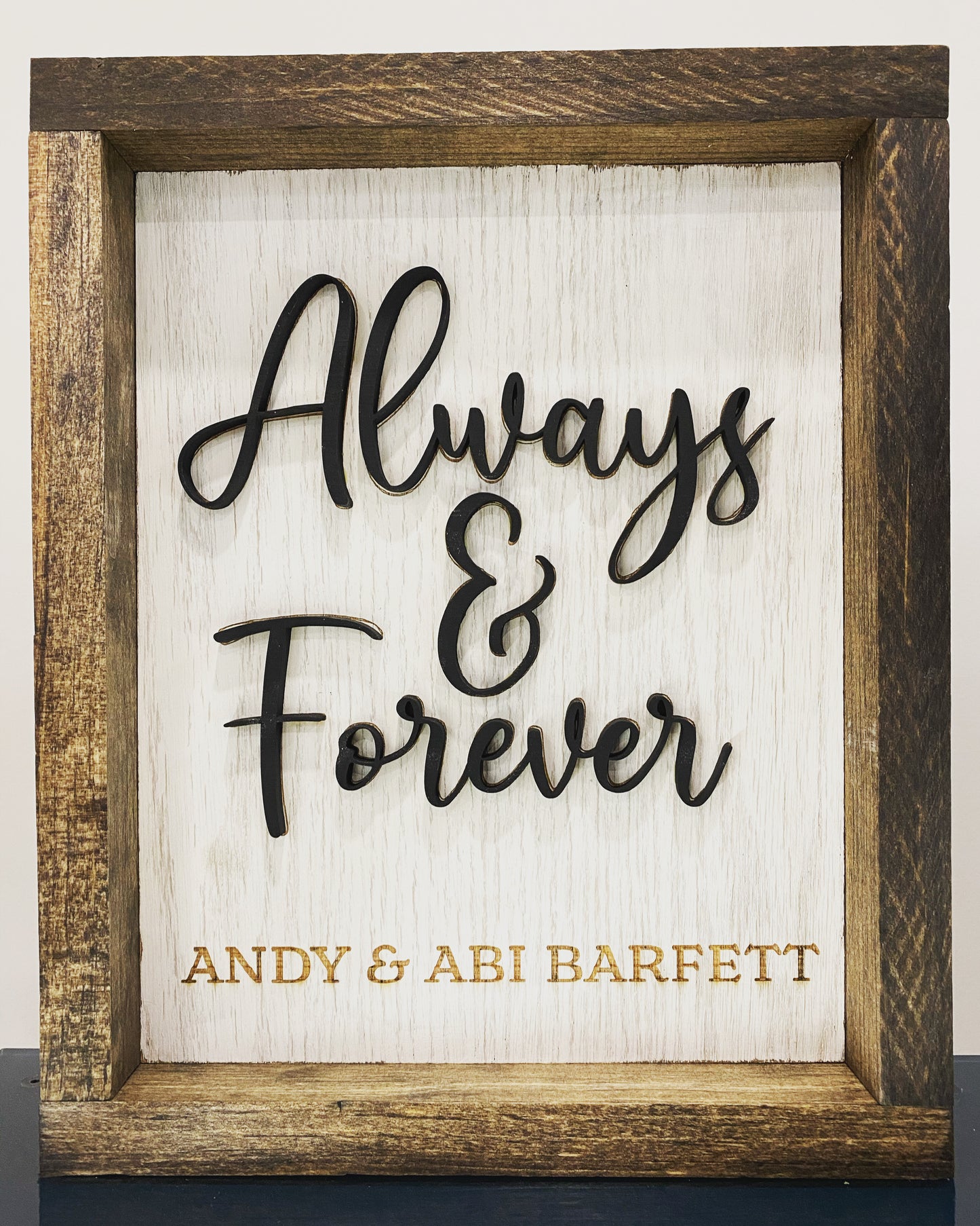 Customized Wood Signs with 3D lettering