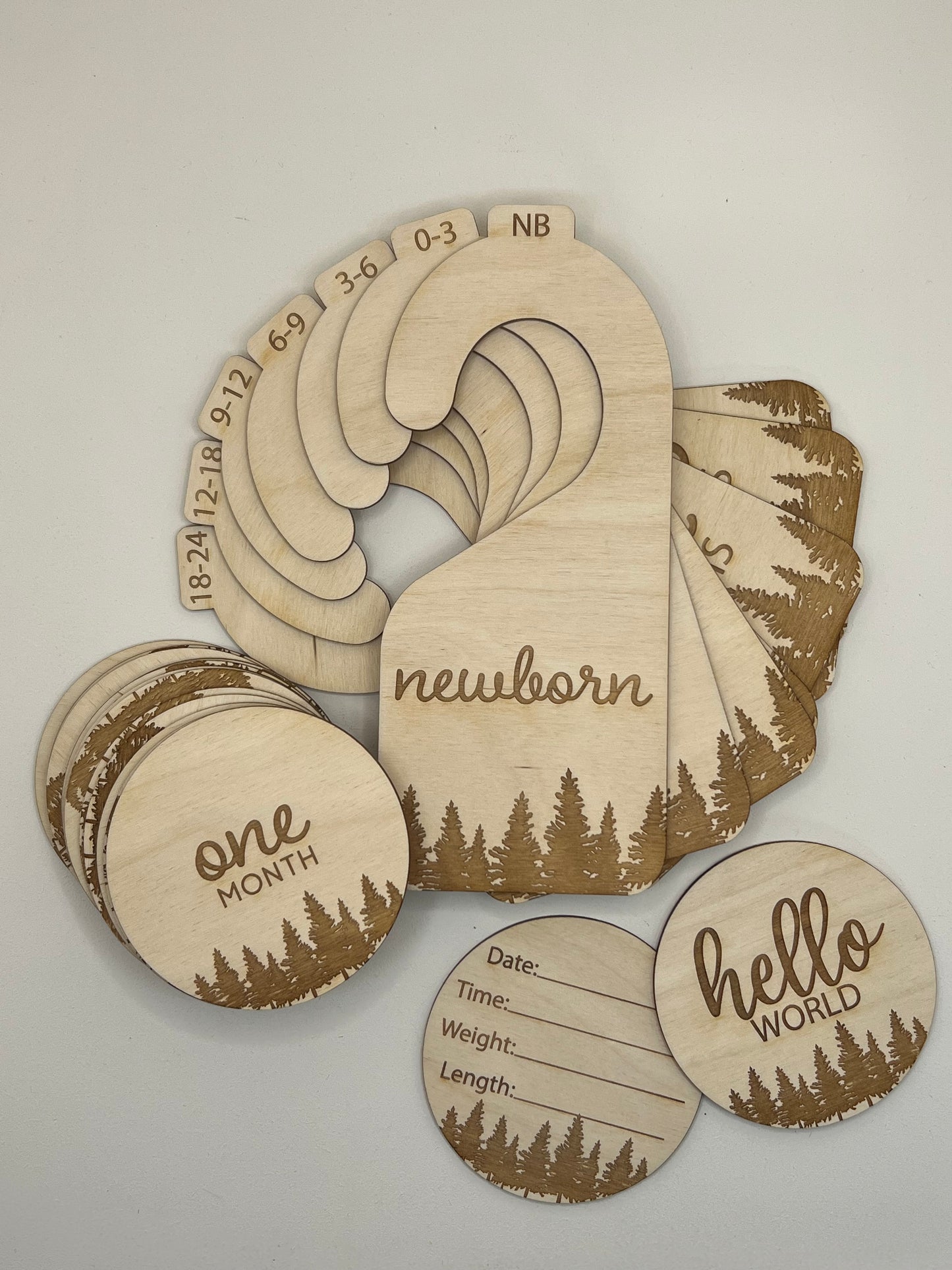 Baby Announcements - Forest theme