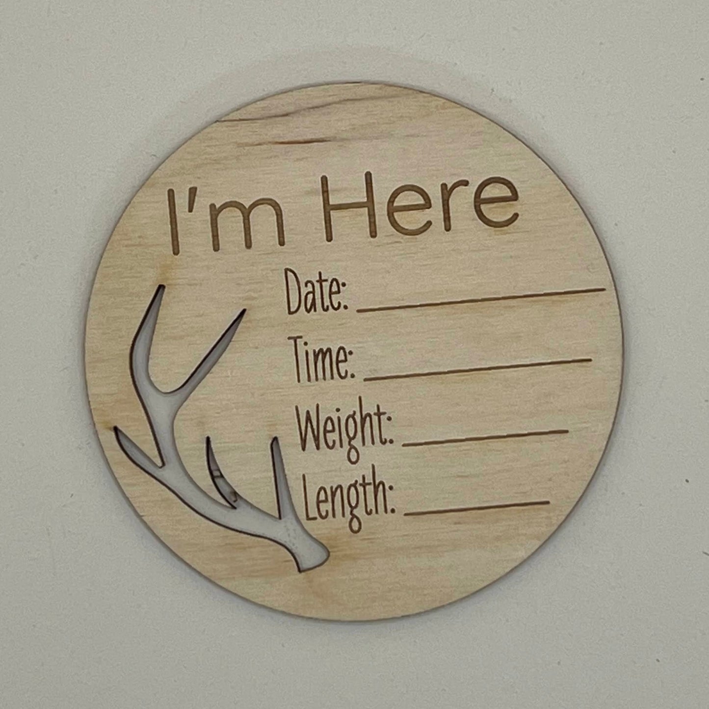 Baby Announcement - Antler