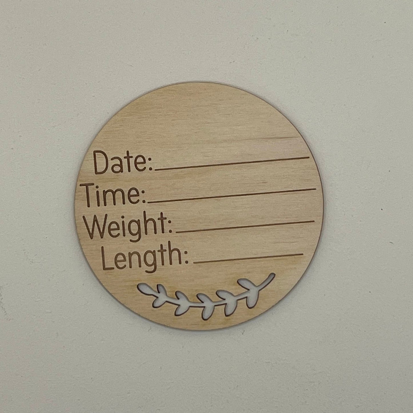 Baby Announcements - Sprig Cut-out theme