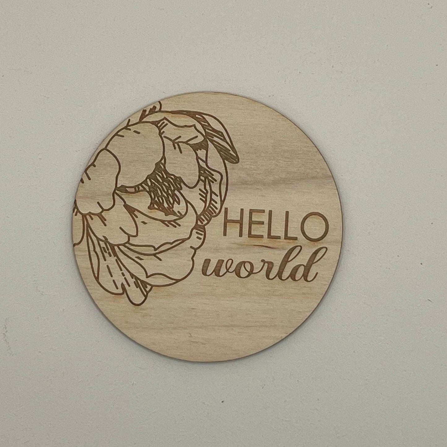 Baby Announcements - Peonies theme