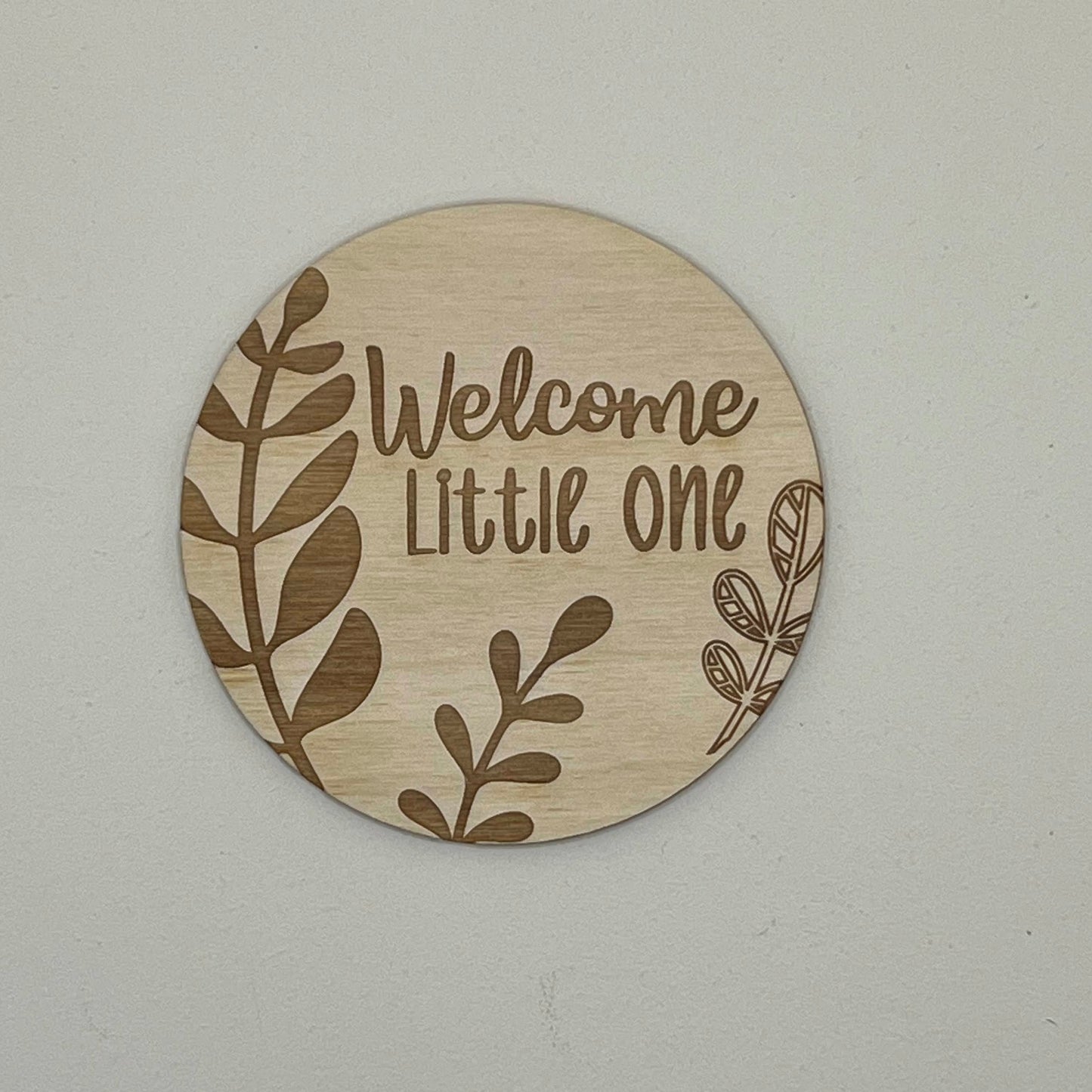 Baby Announcement - Leaves Theme