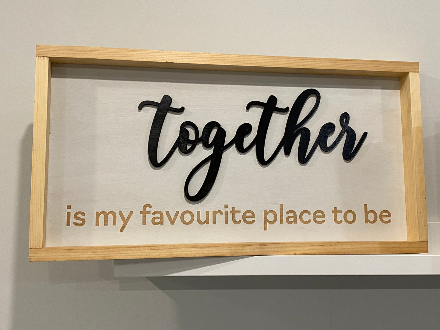 Customized Wood Signs with 3D lettering