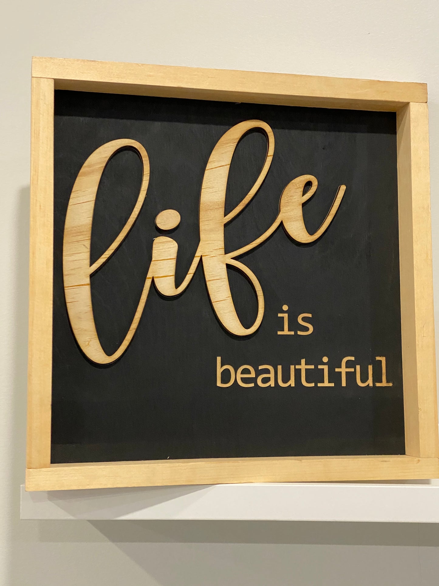 Customized Wood Signs with 3D lettering