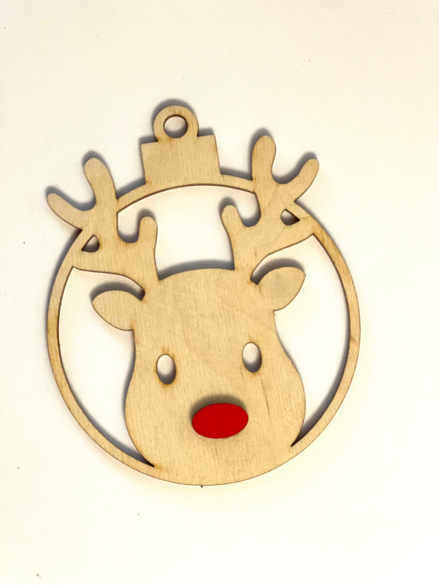 Reindeer Round Ornament