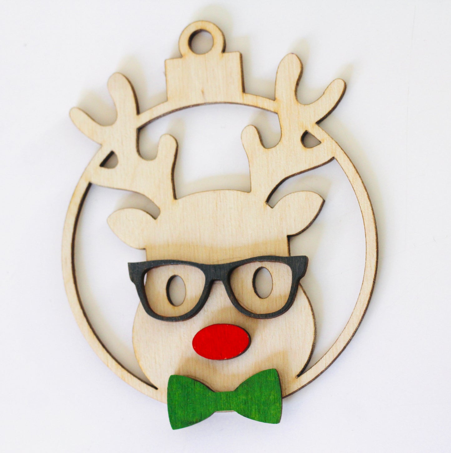 Reindeer Round Ornament