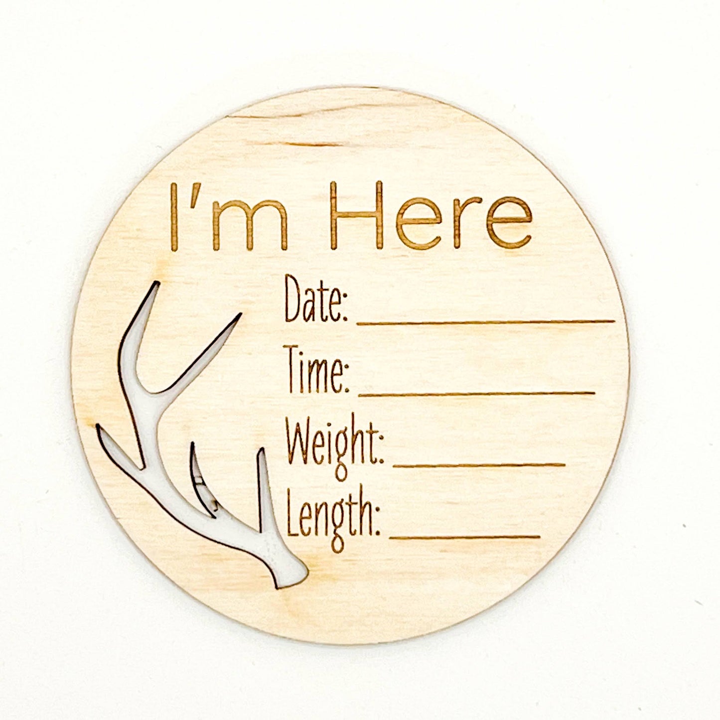 Baby Announcement - Antler