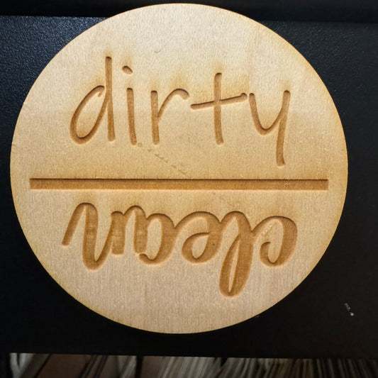 Dirty/Clean dishwasher magnet