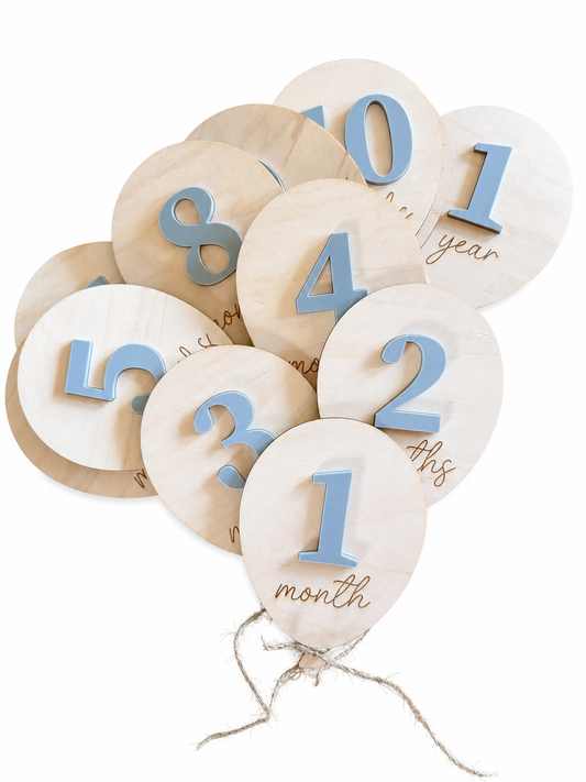 Baby Announcement - Balloon Theme