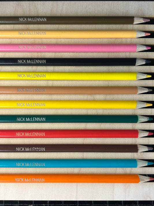 Pencil Crayons 24 pk Engraved