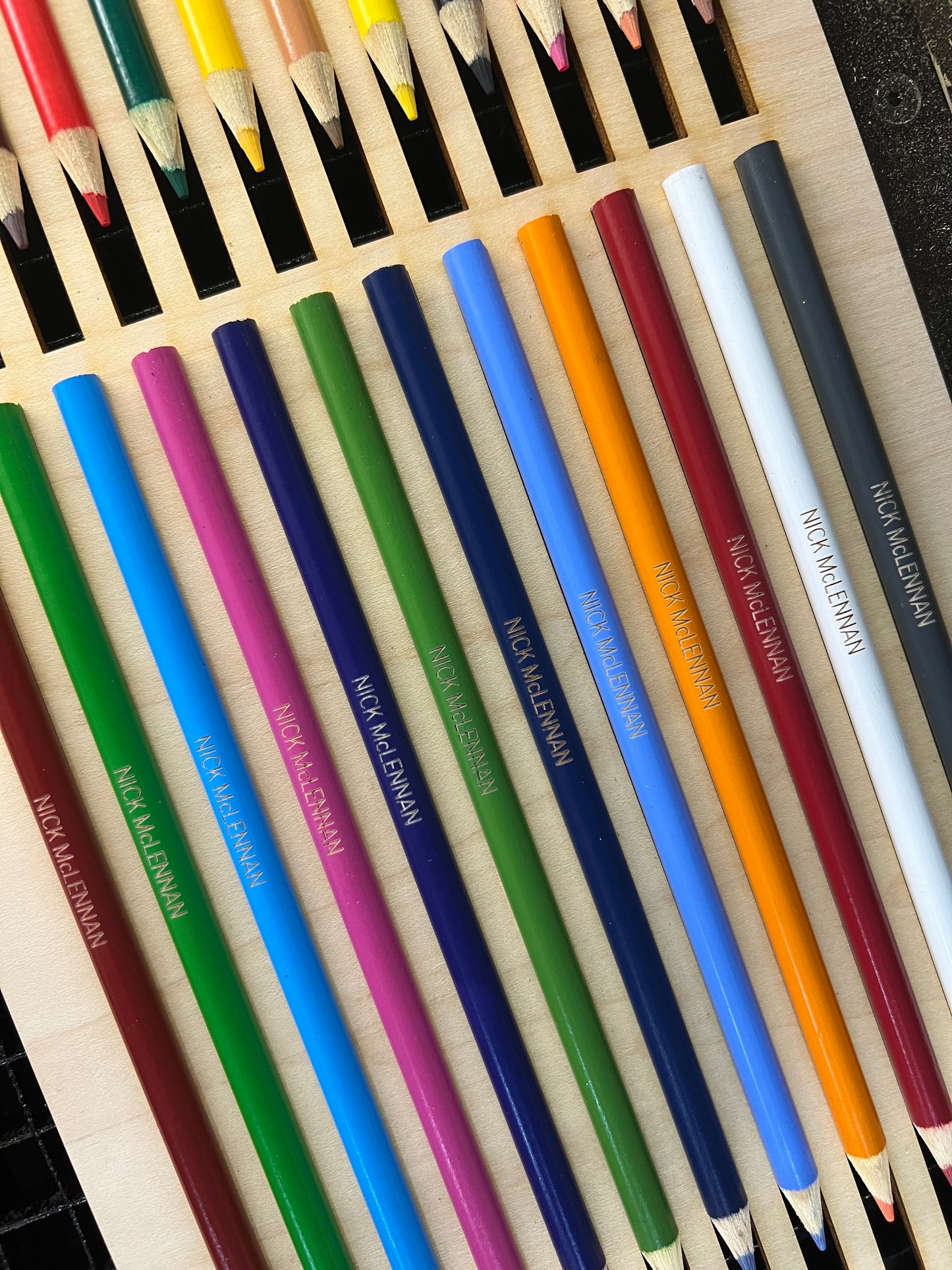 Pencil Crayons 24 pk Engraved