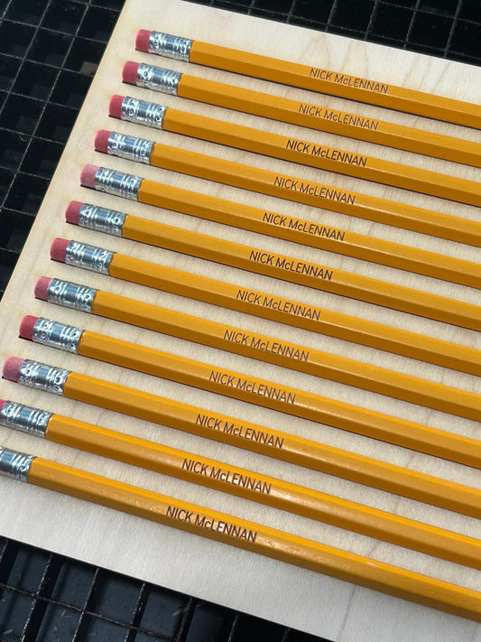 Name Engraved Pencils