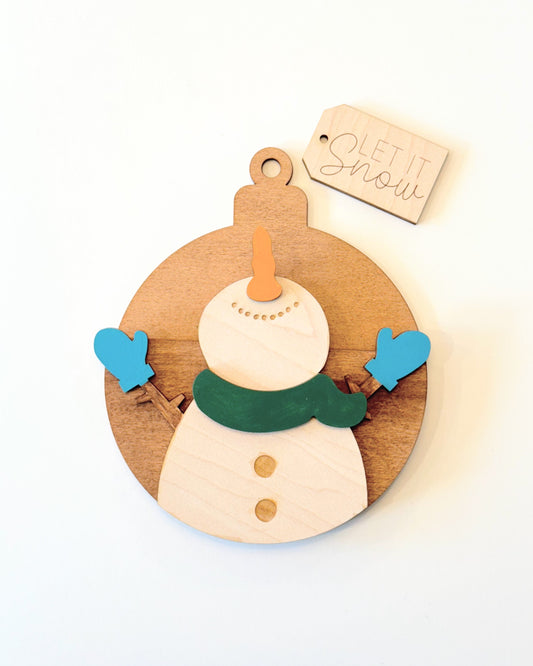 Snowman gift card holder