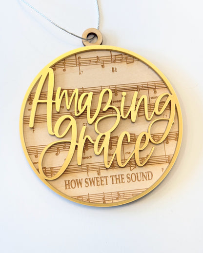 Amazing Grace - Hymn Ornament