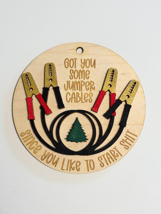 Jumper Cables Ornament