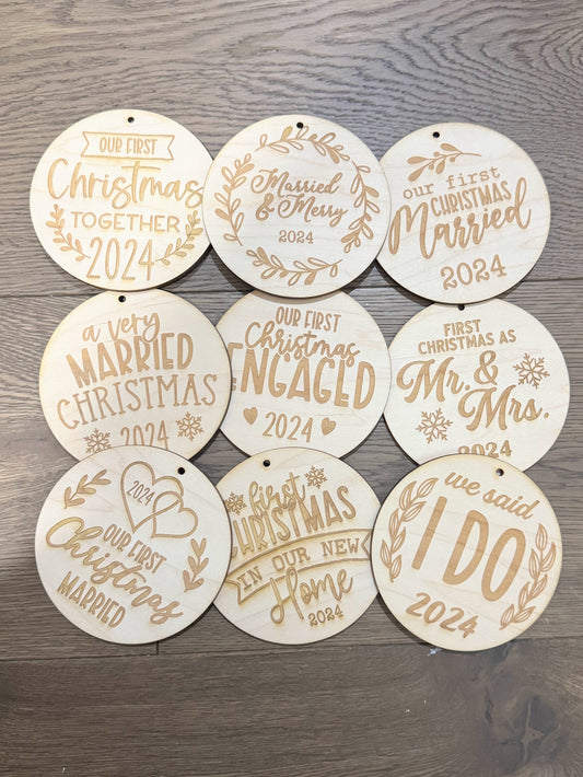 2024 Memory Round Ornaments