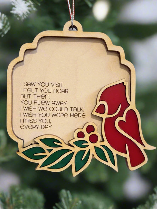 Cardinal Memory Ornament