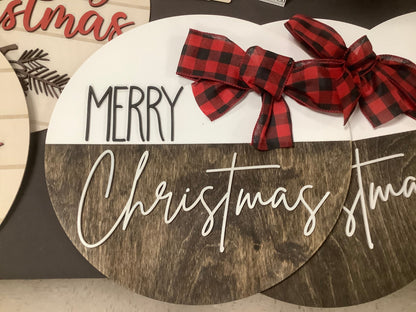 Pine Cone Christmas Sign