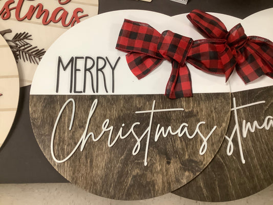 Modern Merry Christmas Sign