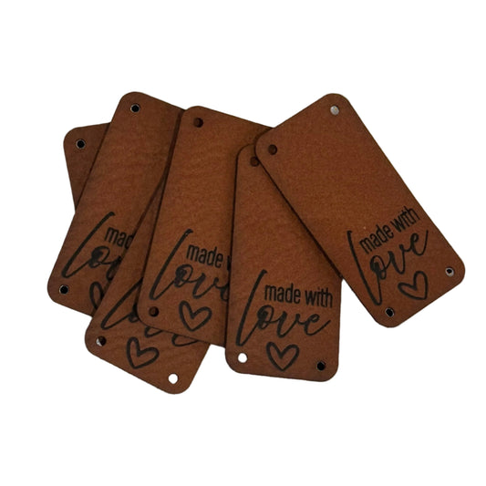 Leather clothing tags (10 pcs)