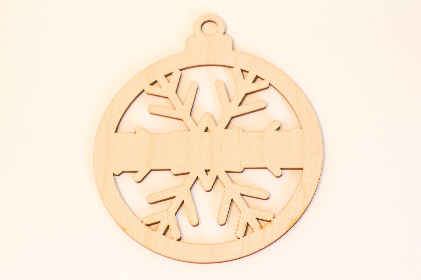 Round with Snowflakes Ornament
